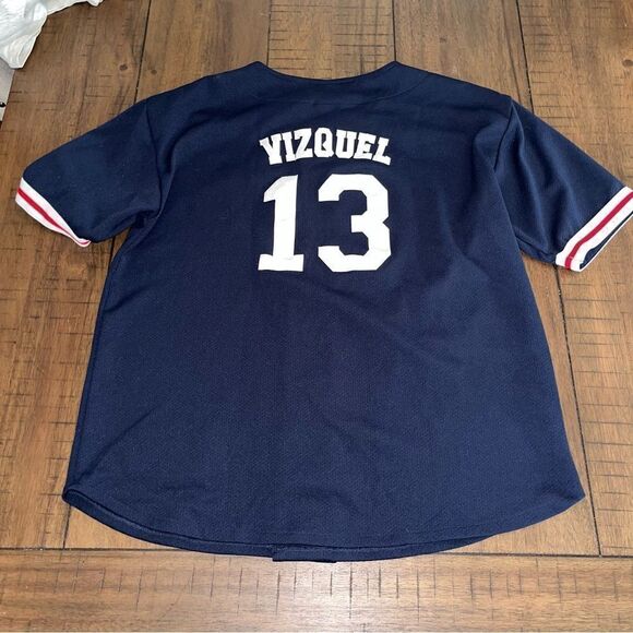 Vintage 90’s Sports attack Cleveland Indians Omar Vizquel Jersey Stitched - Picture 2 of 3